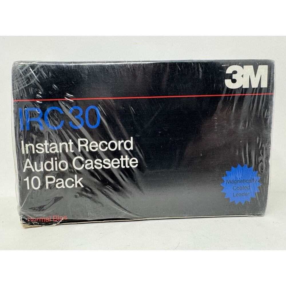 3M IRC60 Instant Record Audio Cassette 10 Pack SEALED